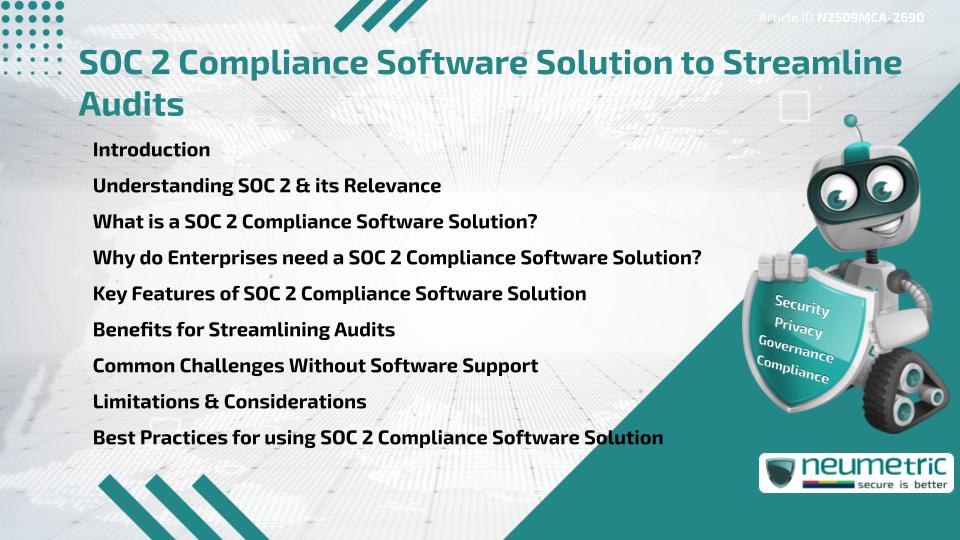 SOC 2 Compliance Software Solution to Streamline Audits