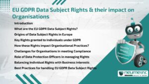 EU GDPR Data Subject Rights & their impact on Organisations