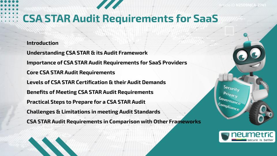 CSA STAR Audit Requirements for SaaS