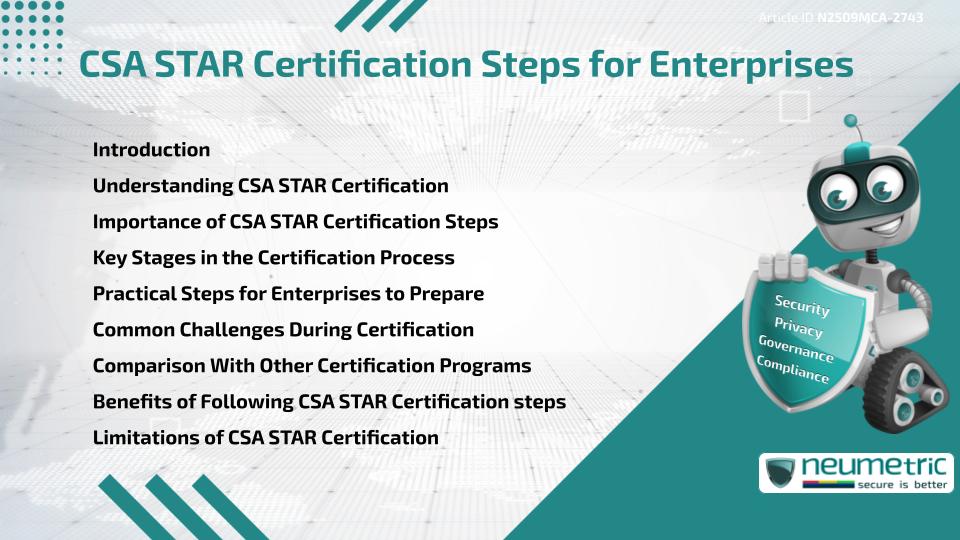 CSA STAR Certification Steps for Enterprises