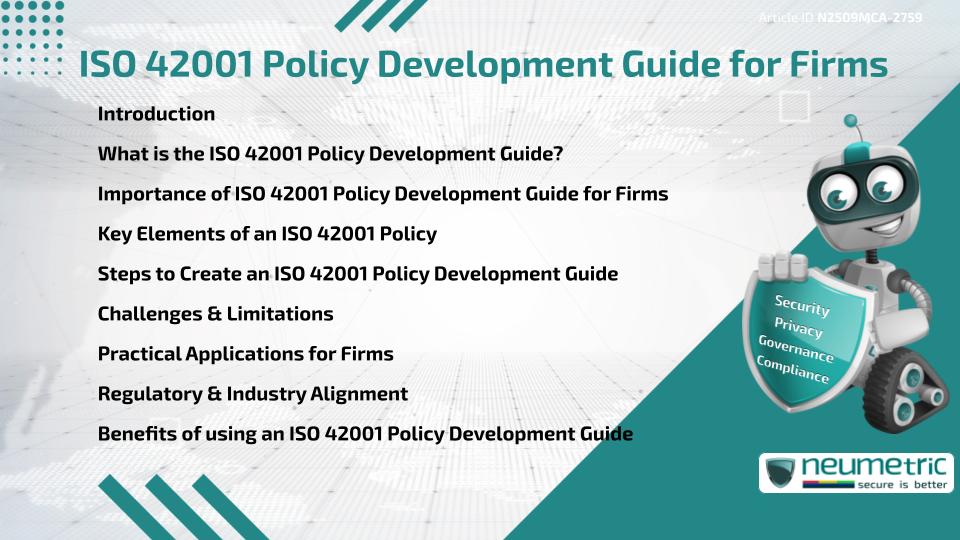 ISO 42001 Policy Development Guide for Firms