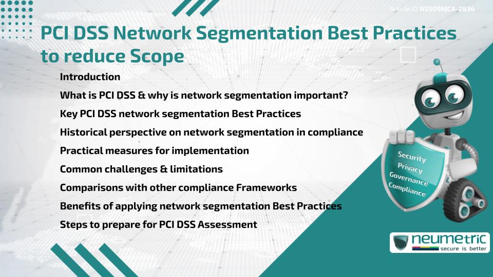 PCI DSS Network Segmentation Best Practices to reduce Scope