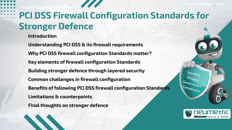 PCI DSS Firewall Configuration Standards for Stronger Defence
