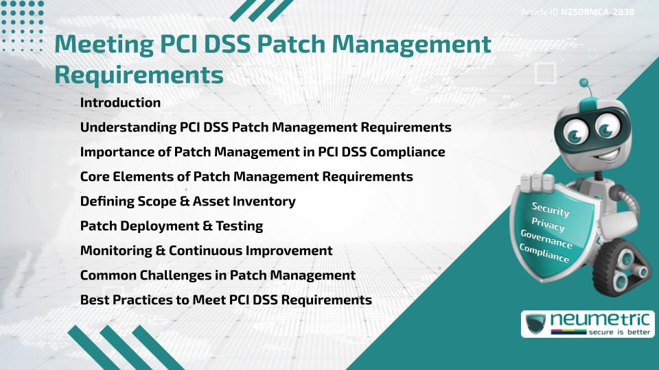 Meeting PCI DSS Patch Management Requirements
