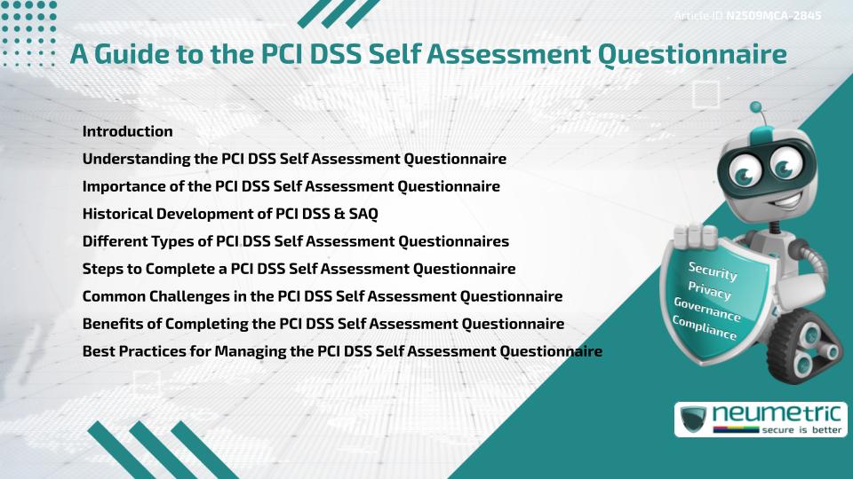 A Guide to the PCI DSS Self Assessment Questionnaire