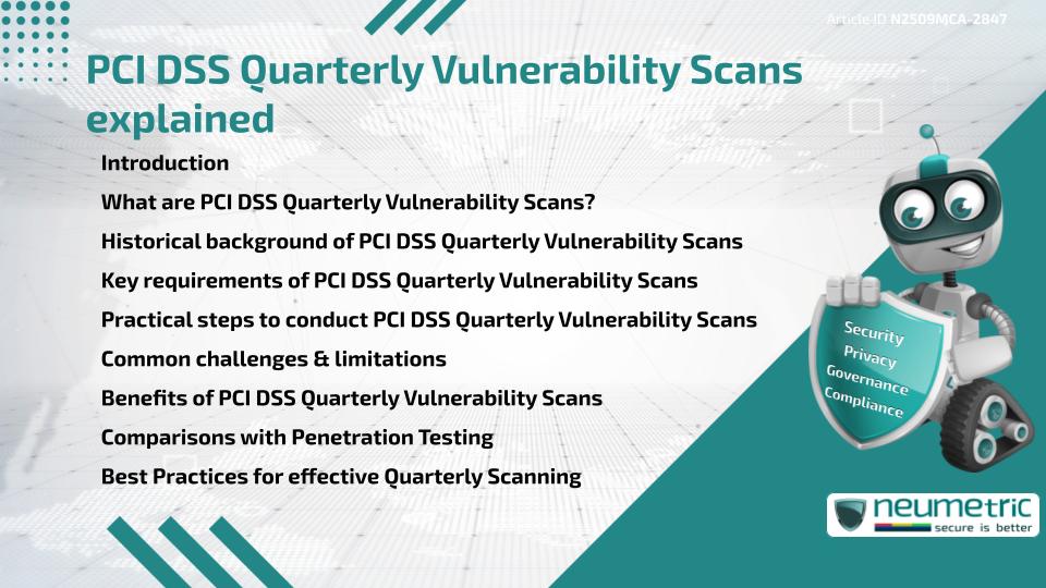 PCI DSS Quarterly Vulnerability Scans explained