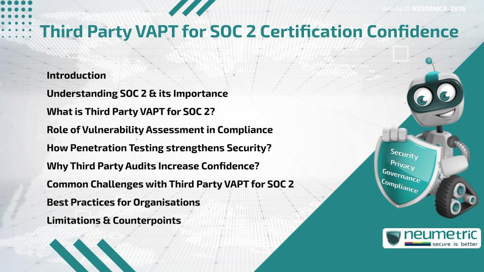 Third Party VAPT for SOC 2 Certification Confidence