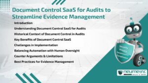 Journal (General Articles) | Neumetric Document Control SaaS for Audits to Streamline Evidence Management