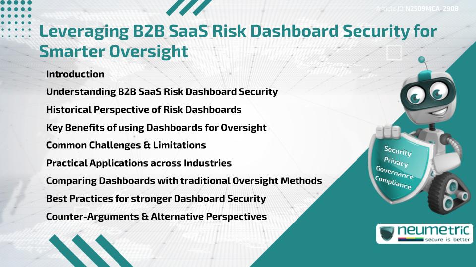 Leveraging B2B SaaS Risk Dashboard Security for Smarter Oversight