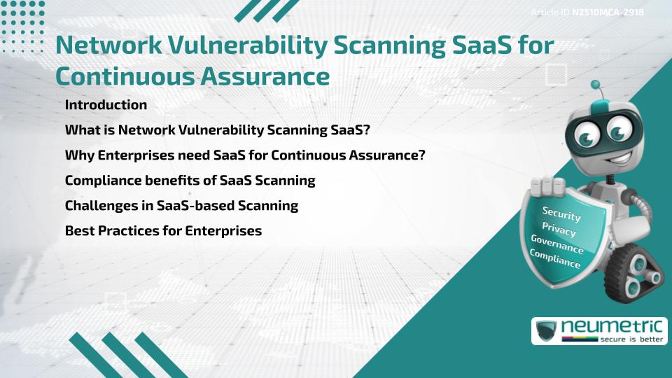 Network Vulnerability Scanning SaaS for Continuous Assurance