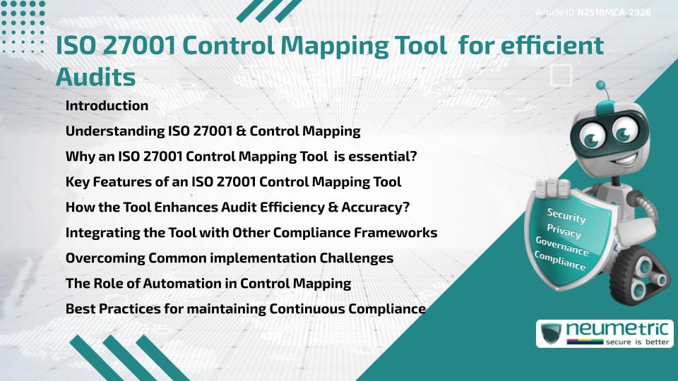 ISO 27001 Control Mapping Tool for efficient Audits