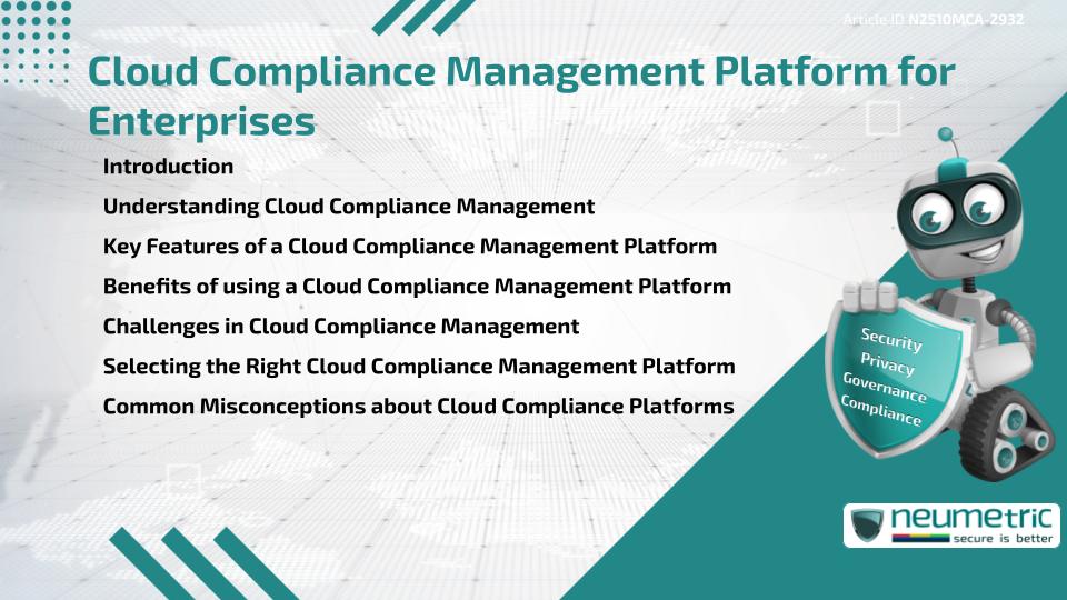 Cloud Compliance Management Platform for Enterprises