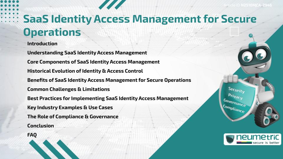 SaaS Identity Access Management for Secure Operations