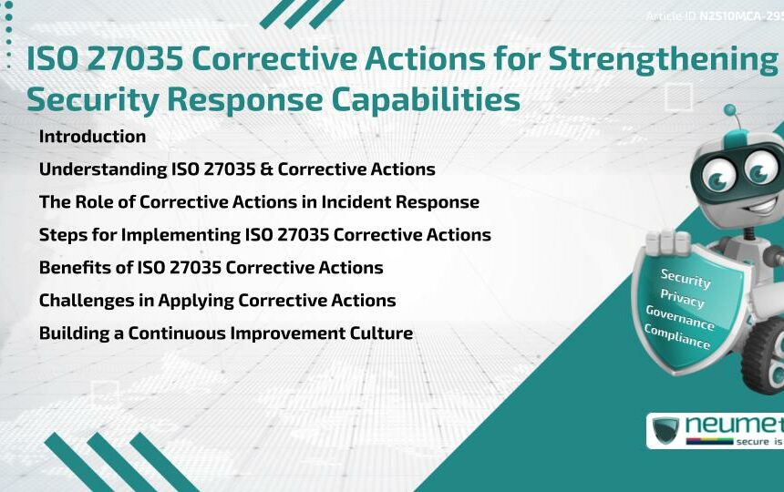 ISO 27035 Corrective Actions for Strengthening Security Response Capabilities