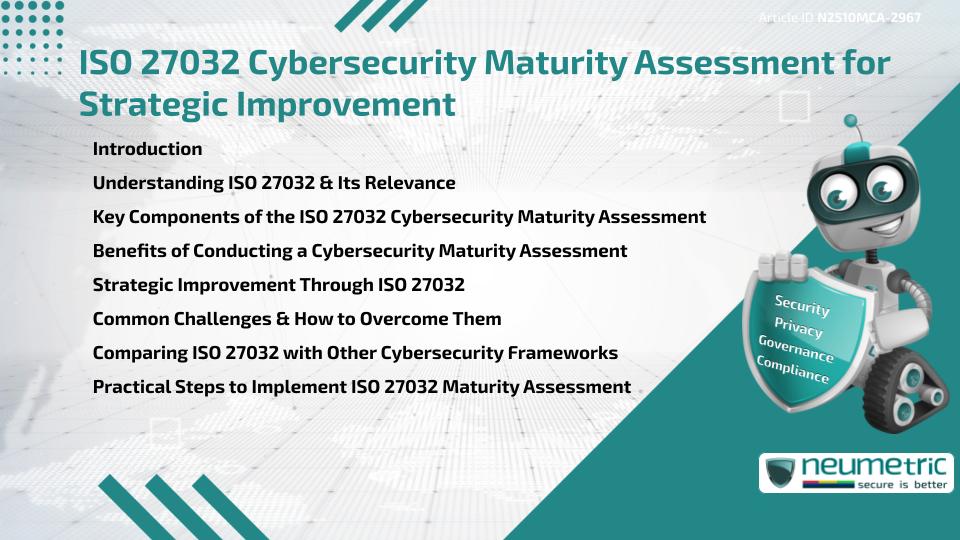 ISO 27032 Cybersecurity Maturity Assessment for Strategic Improvement