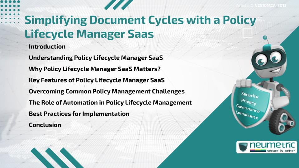 Simplifying Document Cycles with a Policy Lifecycle Manager Saas