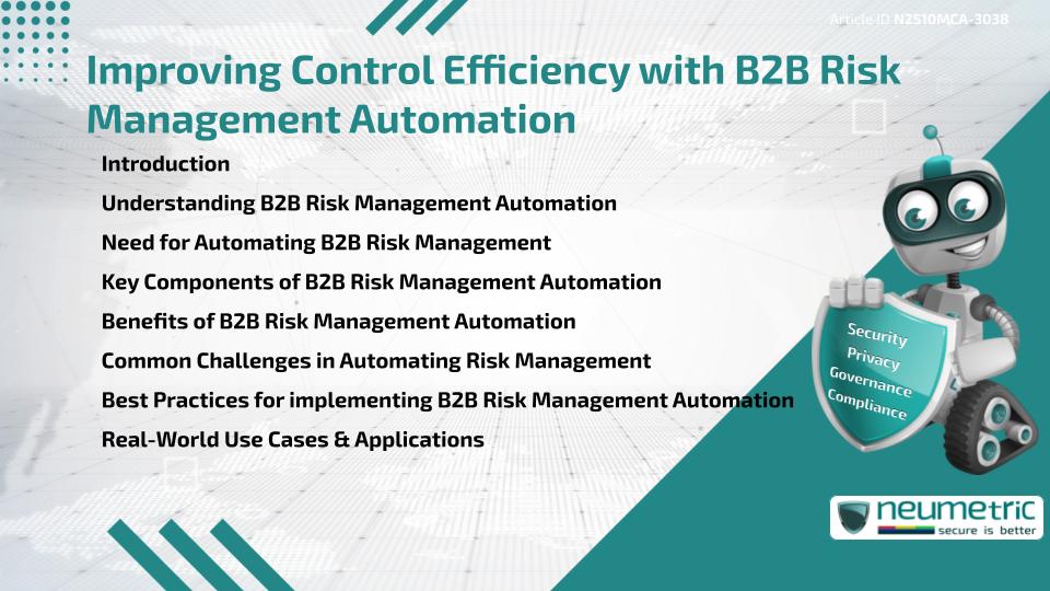 Improving Control Efficiency with B2B Risk Management Automation