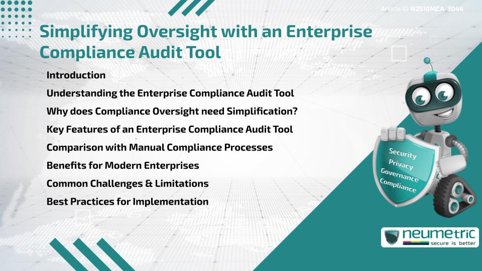 Simplifying Oversight with an Enterprise Compliance Audit Tool