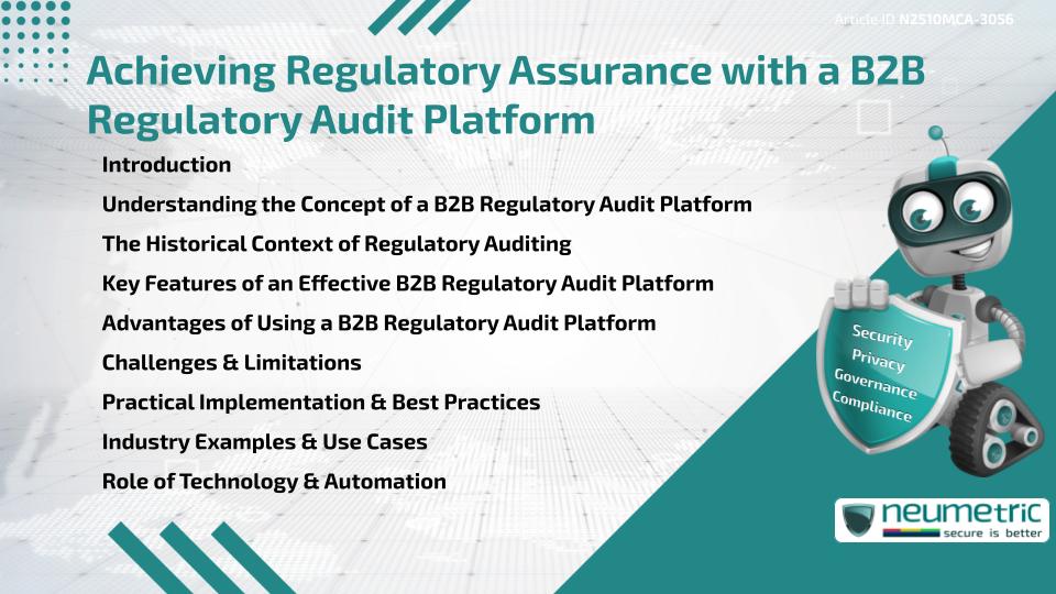 Achieving Regulatory Assurance with a B2B Regulatory Audit Platform
