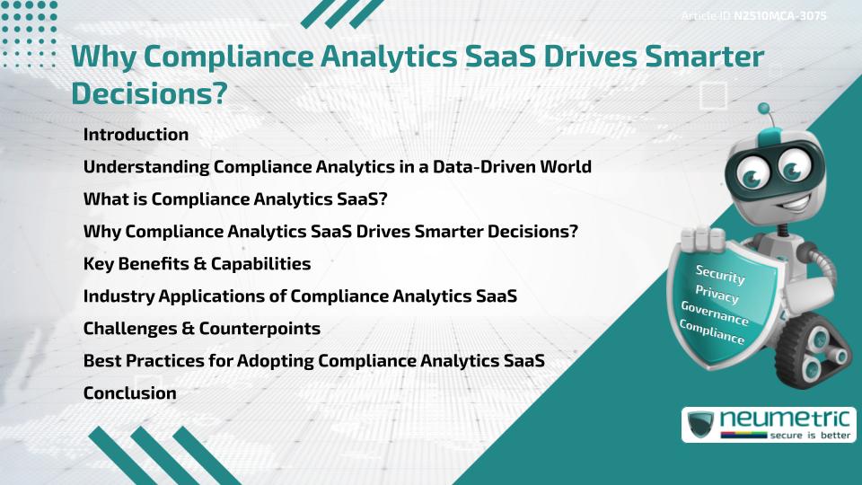 Why Compliance Analytics SaaS Drives Smarter Decisions?