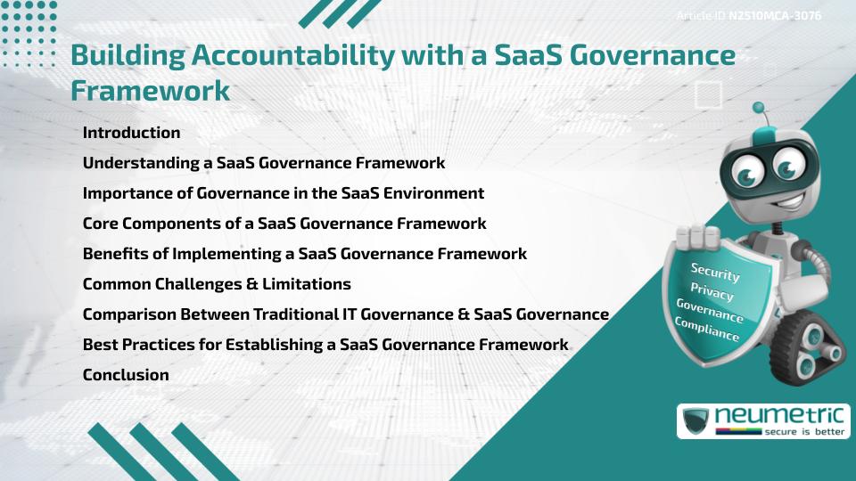 Building Accountability with a SaaS Governance Framework
