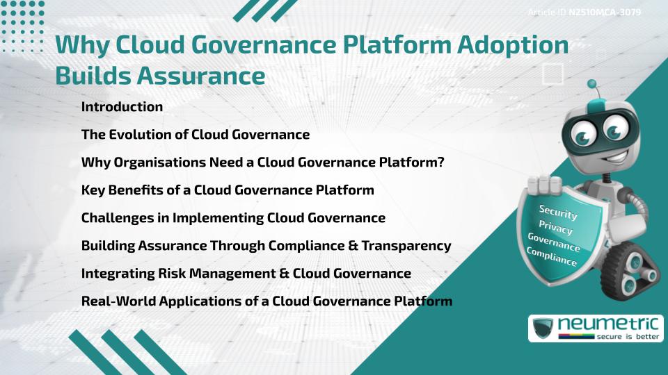 Why Cloud Governance Platform Adoption Builds Assurance