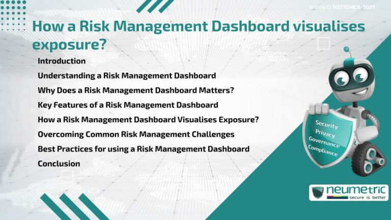 How a Risk Management Dashboard visualises exposure