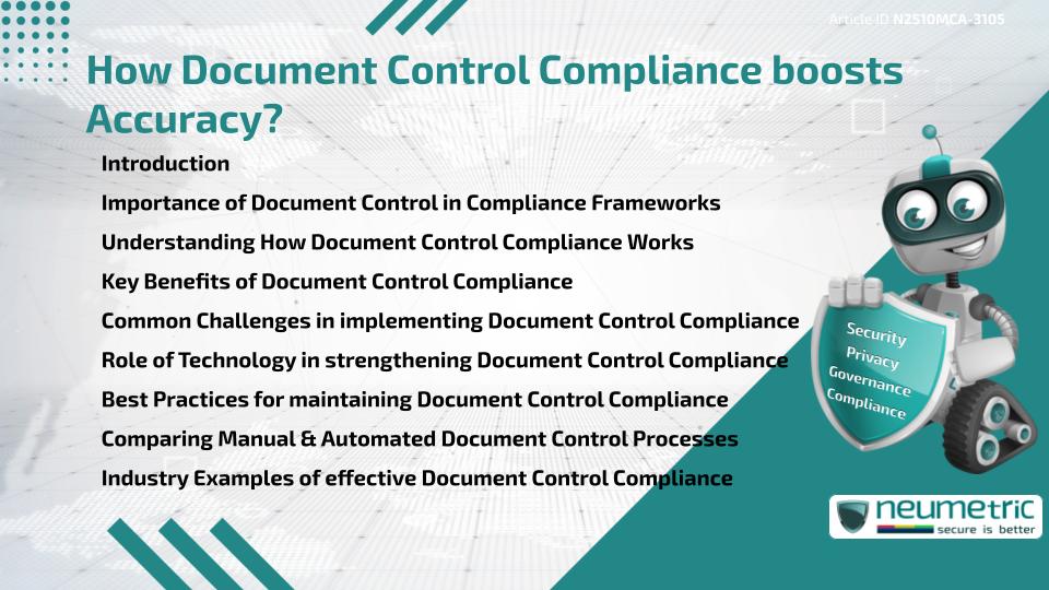 How Document Control Compliance boosts Accuracy?