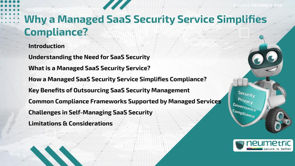 Why a Managed SaaS Security Service Simplifies Compliance?