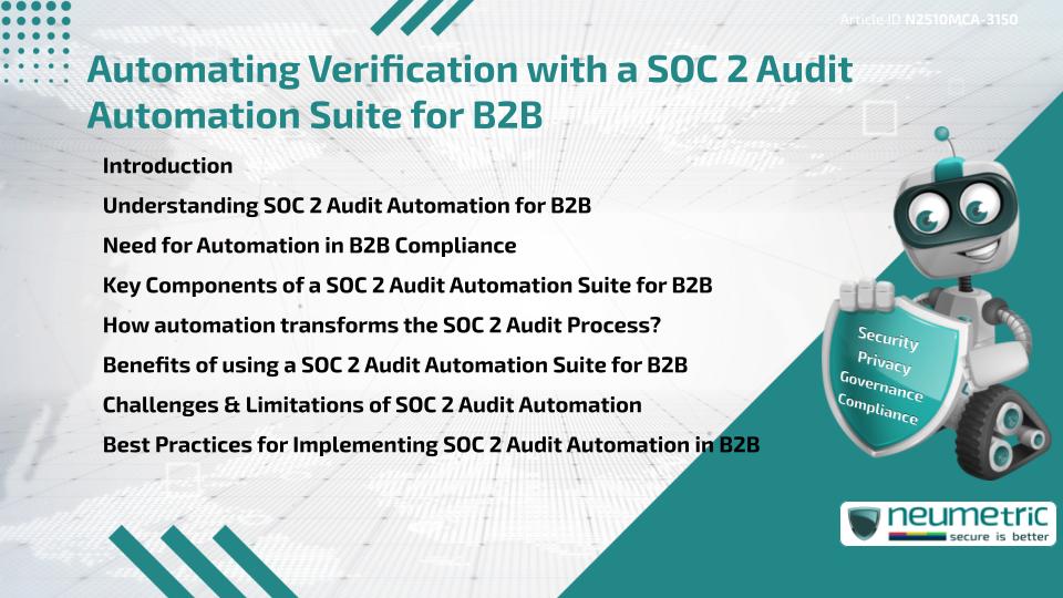Automating Verification with a SOC 2 Audit Automation Suite for B2B