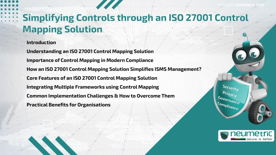 Simplifying Controls through an ISO 27001 Control Mapping Solution