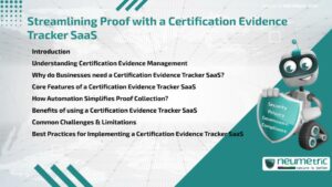 Streamlining Proof with a Certification Evidence Tracker SaaS