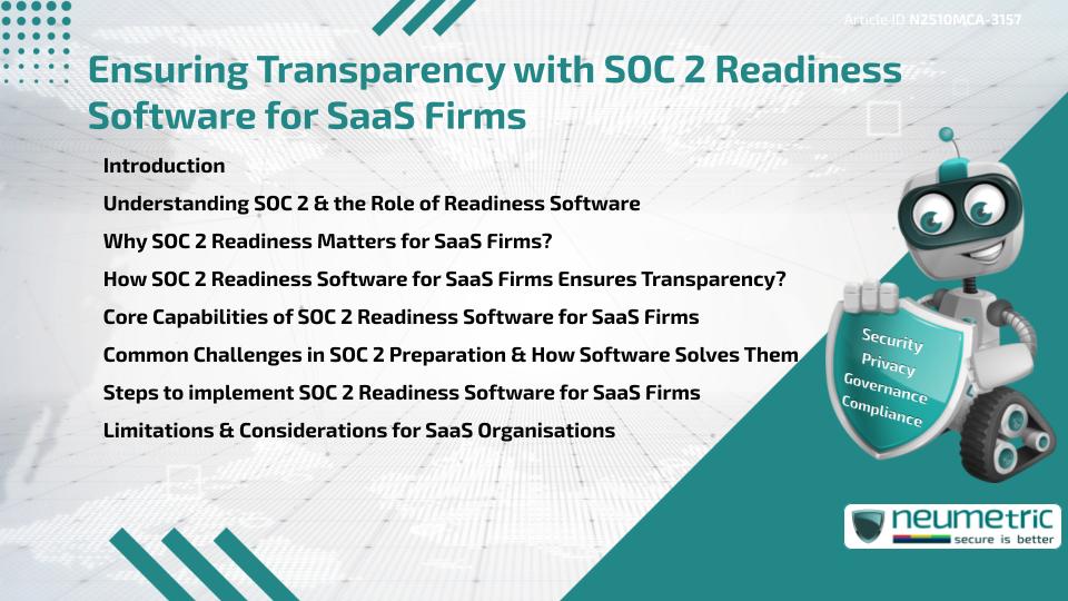 Ensuring Transparency with SOC 2 Readiness Software for SaaS Firms