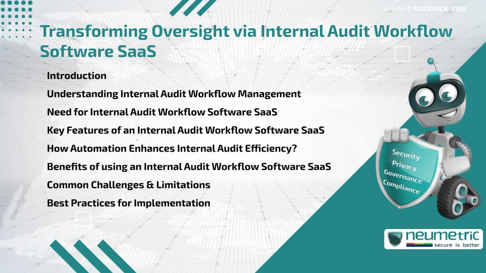 Transforming Oversight via Internal Audit Workflow Software SaaS