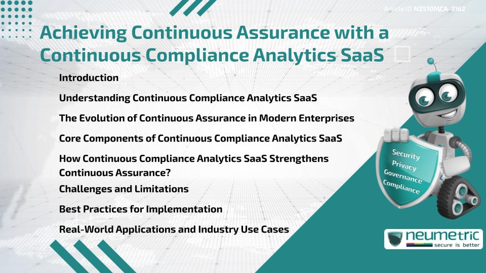 Achieving Continuous Assurance with a Continuous Compliance Analytics SaaS