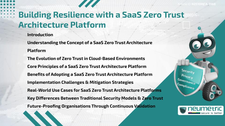 Building Resilience with a SaaS Zero Trust Architecture Platform