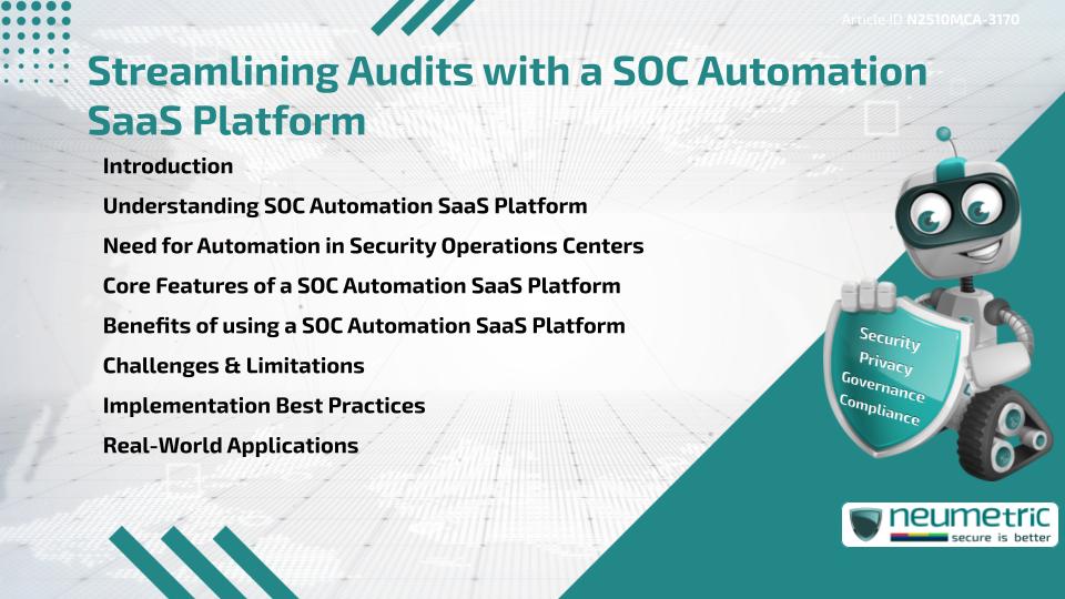 Streamlining Audits with a SOC Automation SaaS Platform