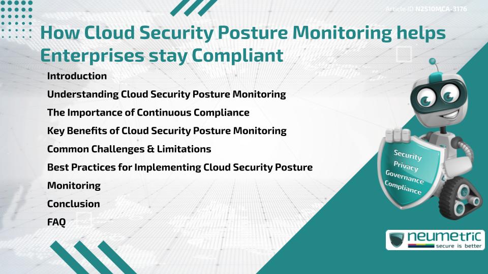 How Cloud Security Posture Monitoring helps Enterprises stay Compliant