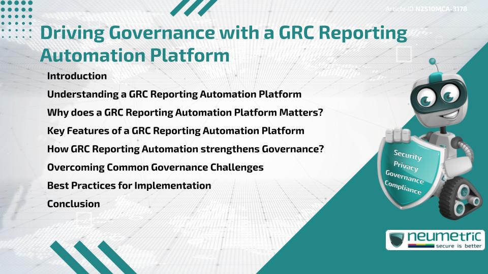 Driving Governance with a GRC Reporting Automation Platform