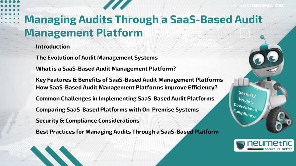 Managing Audits Through a SaaS-Based Audit Management Platform