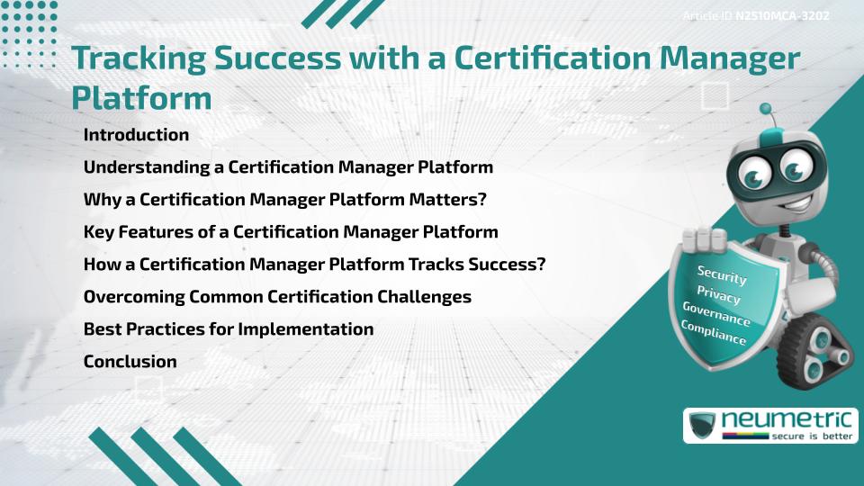 Tracking Success with a Certification Manager Platform