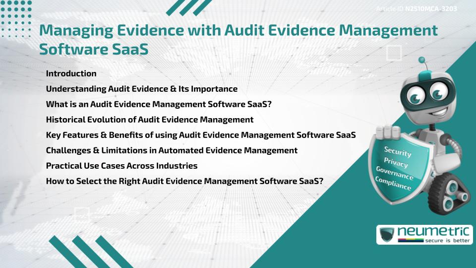 Managing Evidence with Audit Evidence Management Software SaaS