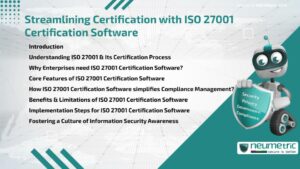 Streamlining Certification with ISO 27001 Certification Software