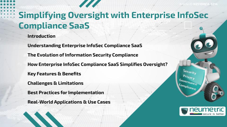 Simplifying Oversight with Enterprise InfoSec Compliance SaaS