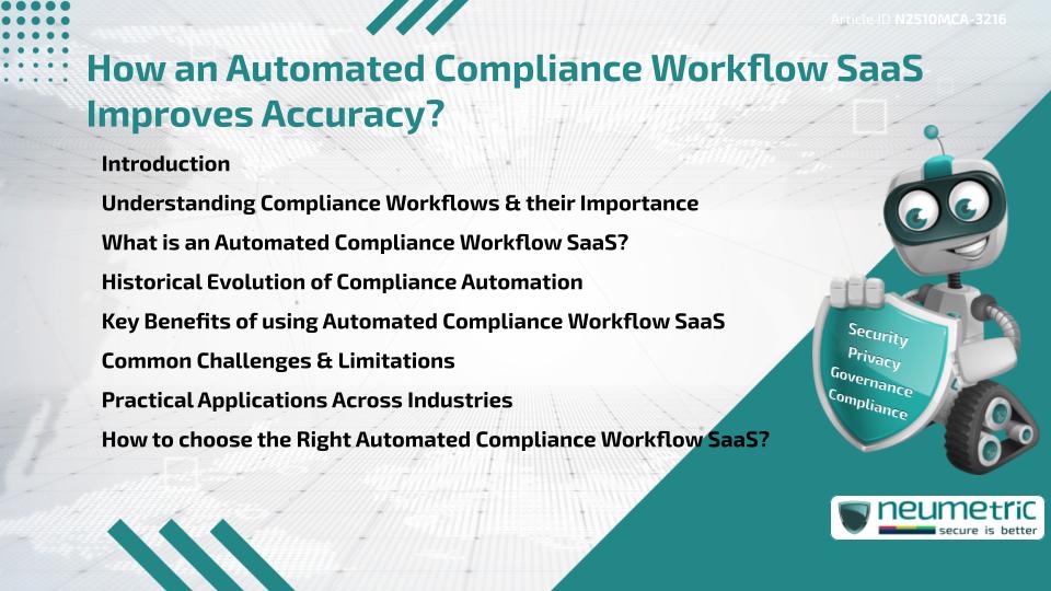 How an Automated Compliance Workflow SaaS Improves Accuracy?