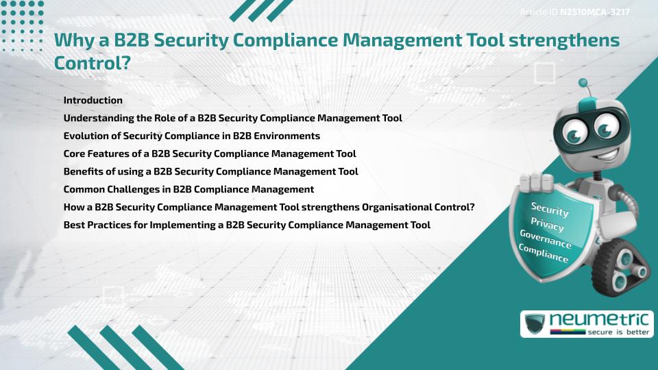 Why a B2B Security Compliance Management Tool strengthens Control?