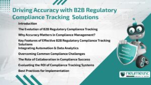 Driving Accuracy with B2B Regulatory Compliance Tracking  Solutions