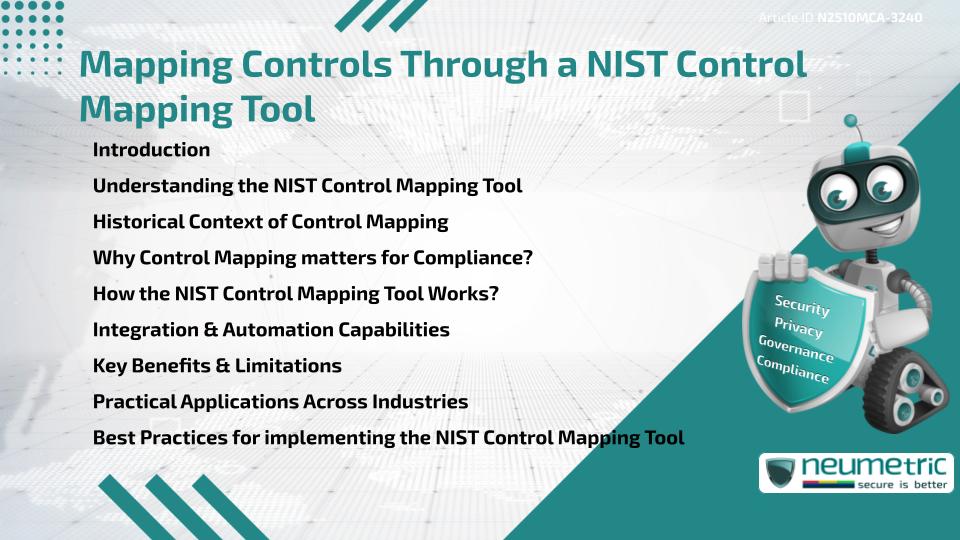 Mapping Controls Through a NIST Control Mapping Tool