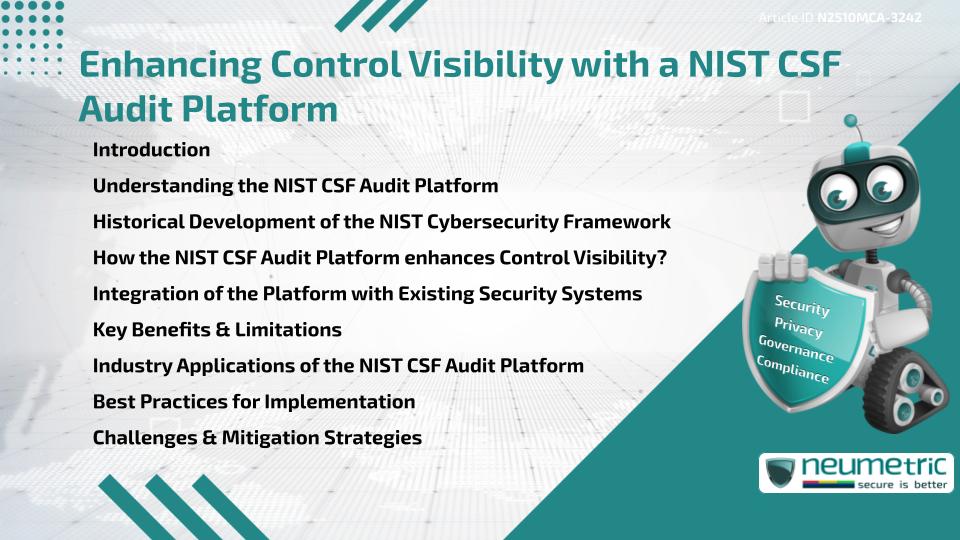 Enhancing Control Visibility with a NIST CSF Audit Platform