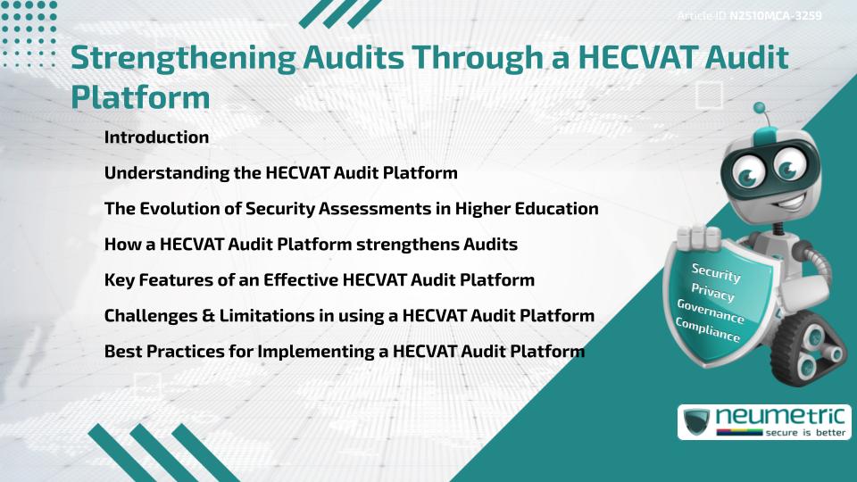 Strengthening Audits Through a HECVAT Audit Platform